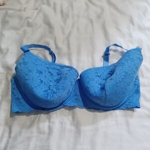 No Boundaries Vibrant Blue Lace Bra